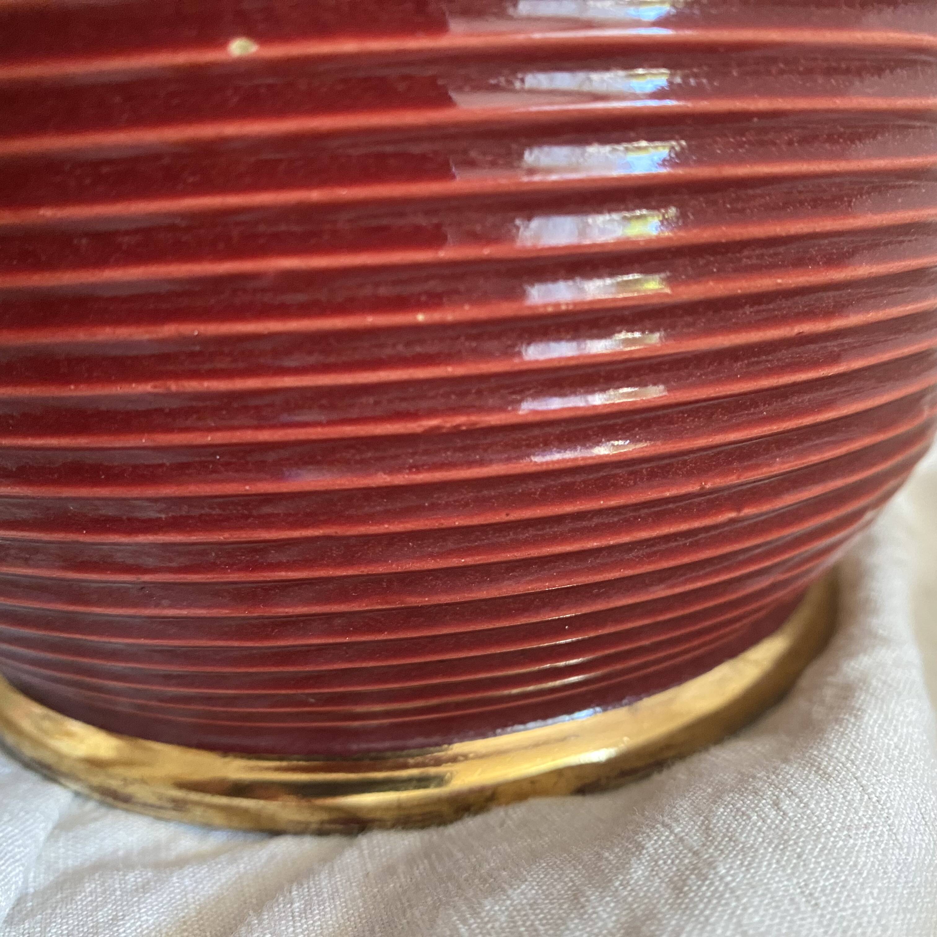 Saint Clément B. Letalle Art Deco ceramic flowerpot