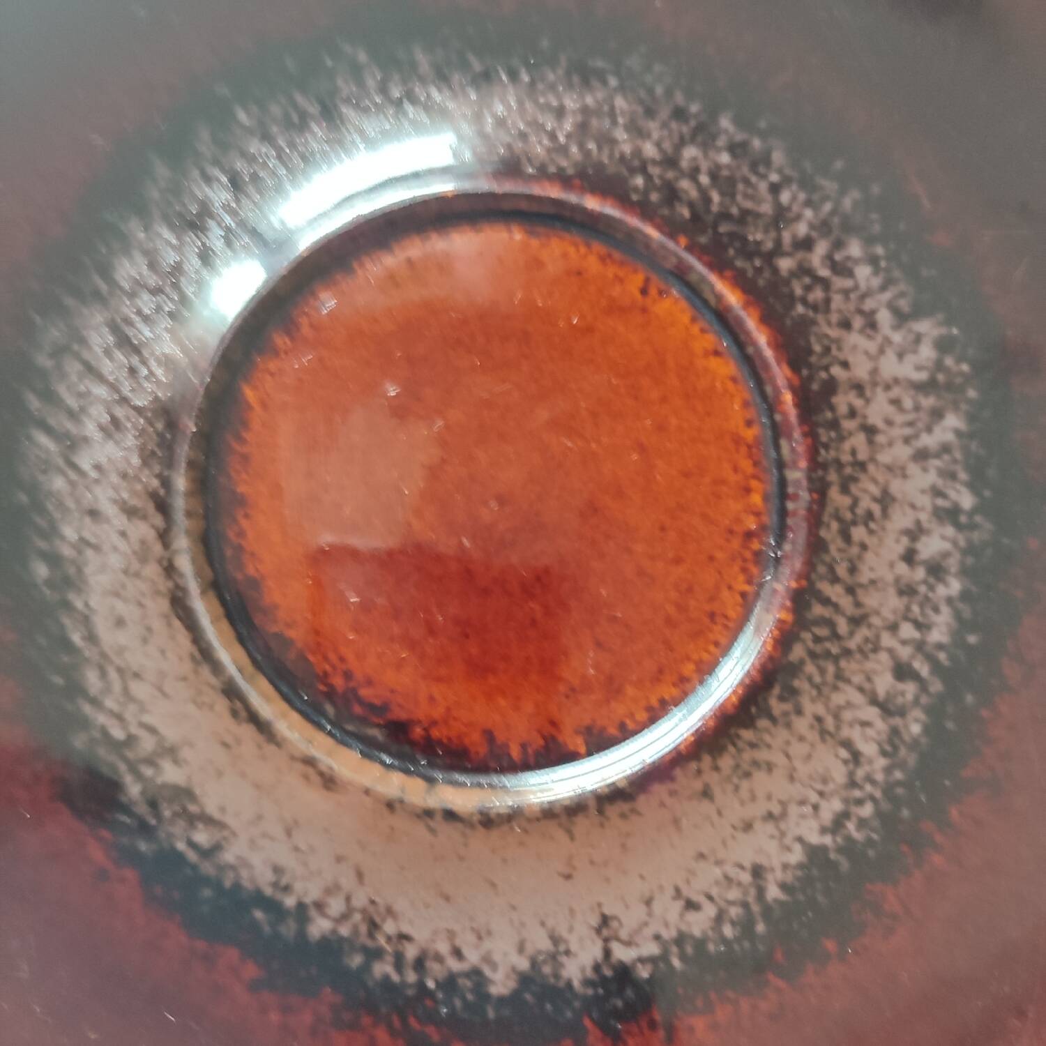 Vintage ceramic plate from Art Grès de l'Arnon France