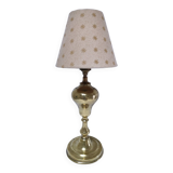 Solid brass lamp with star lampshade