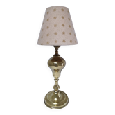 Lampe en laiton massif abat-jour étoiles