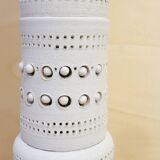 Georges Pelletier, totem floor lamp in white earth.