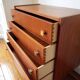 Commode vintage aux pieds compas 4 tiroirs