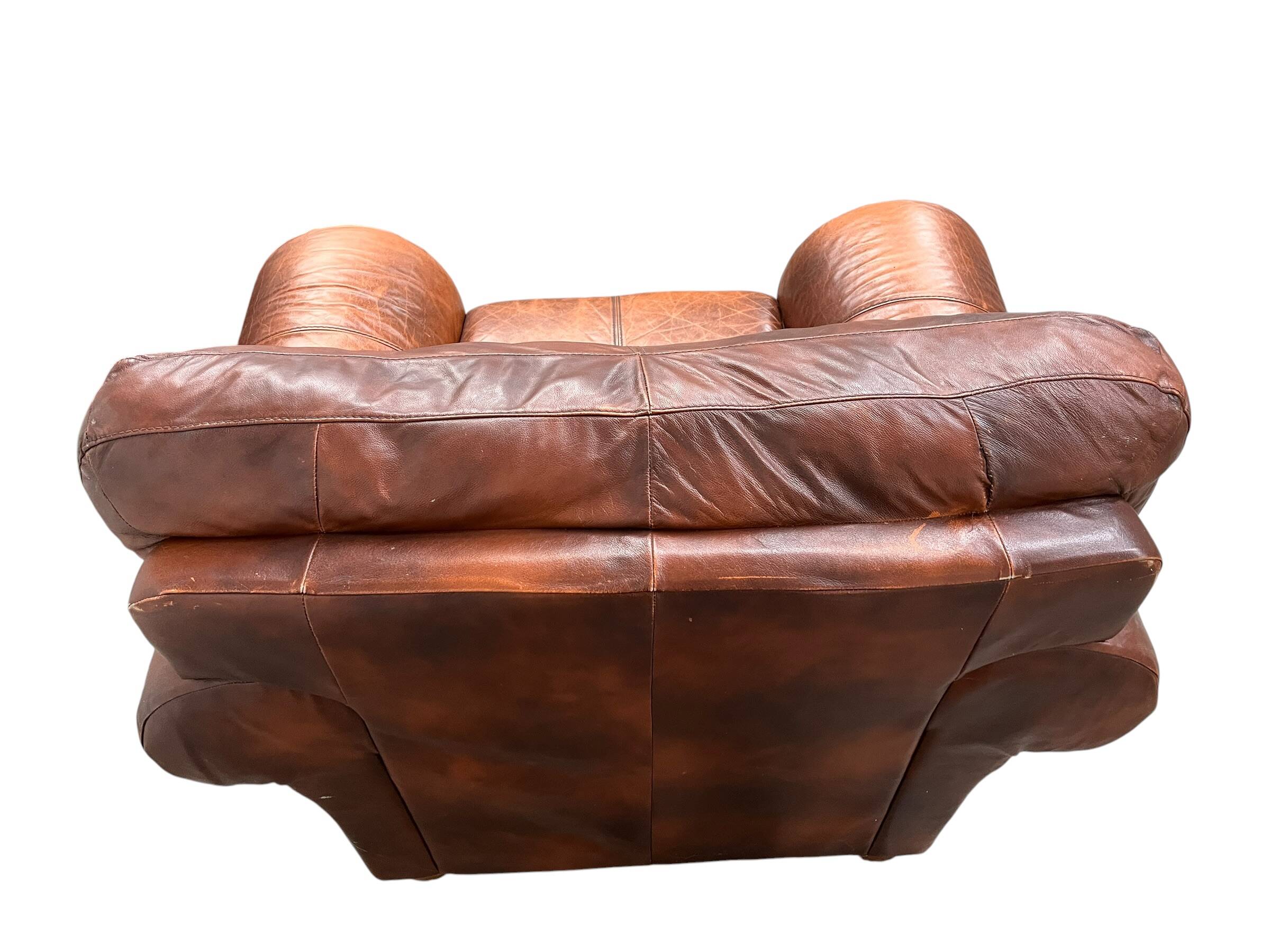 Ensemble de 2 fauteuils en cuir tchèque XL