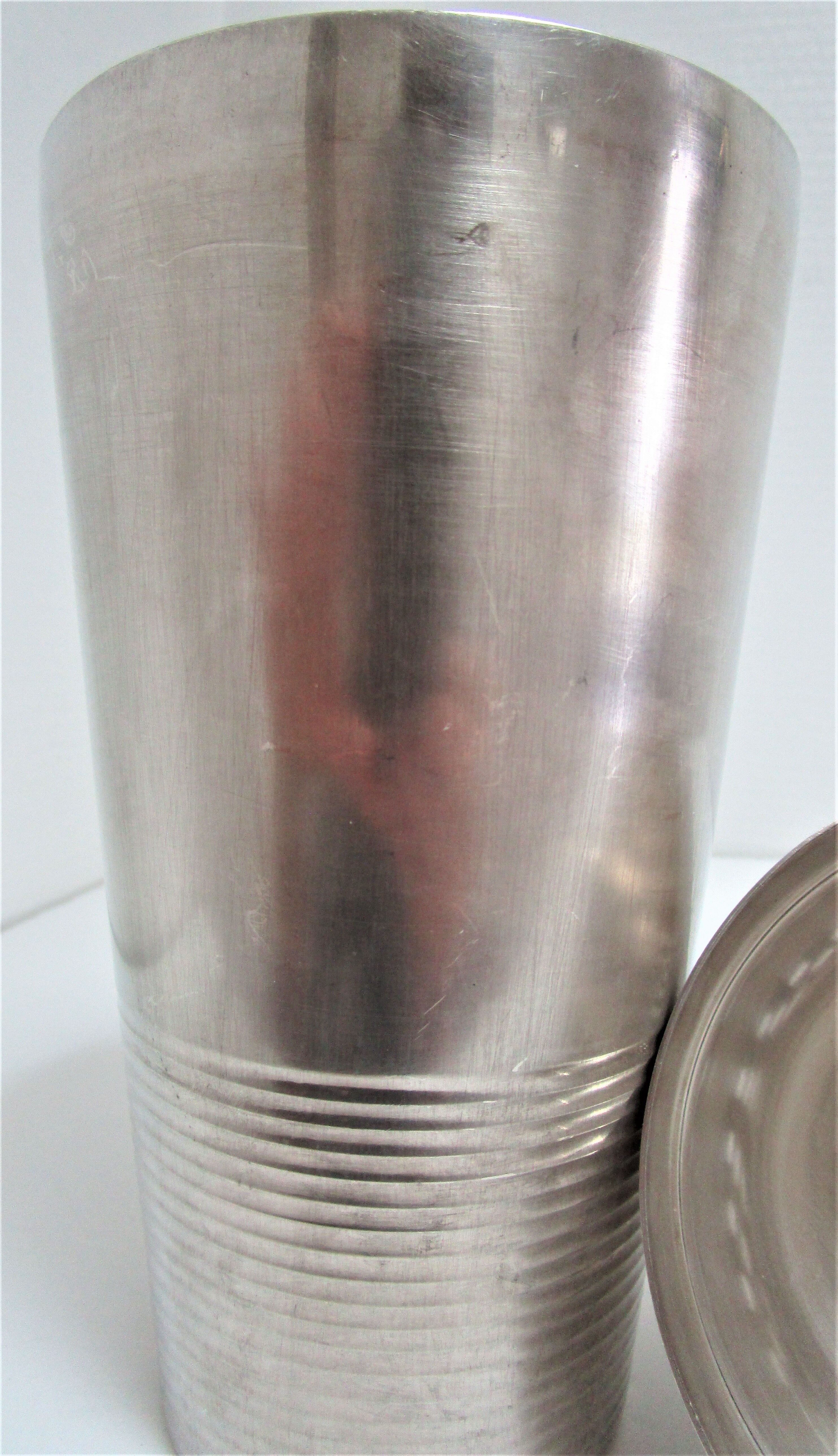 Shaker Gallia Christofle Art Deco silver metal 30/40s