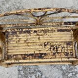 Vintage rattan shelf 1970-80