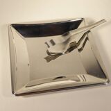 70s serving tray and tongs