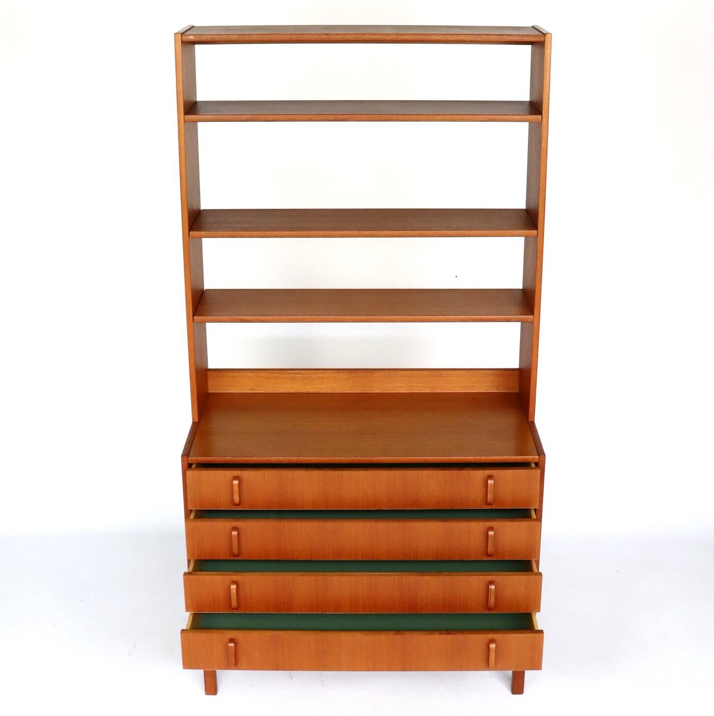 Pair of Scandinavian teak bookcases from the 60s
