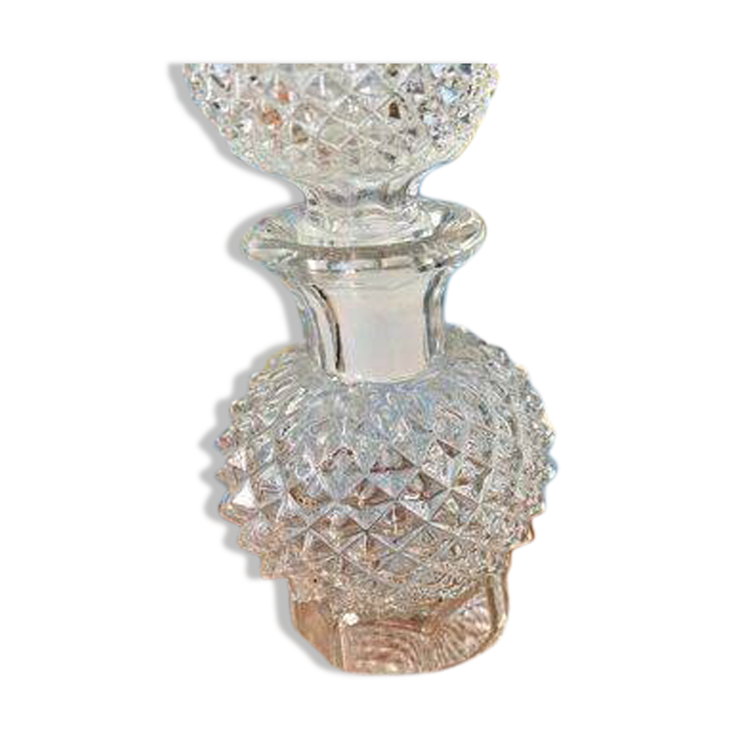 Carafe verre moulé