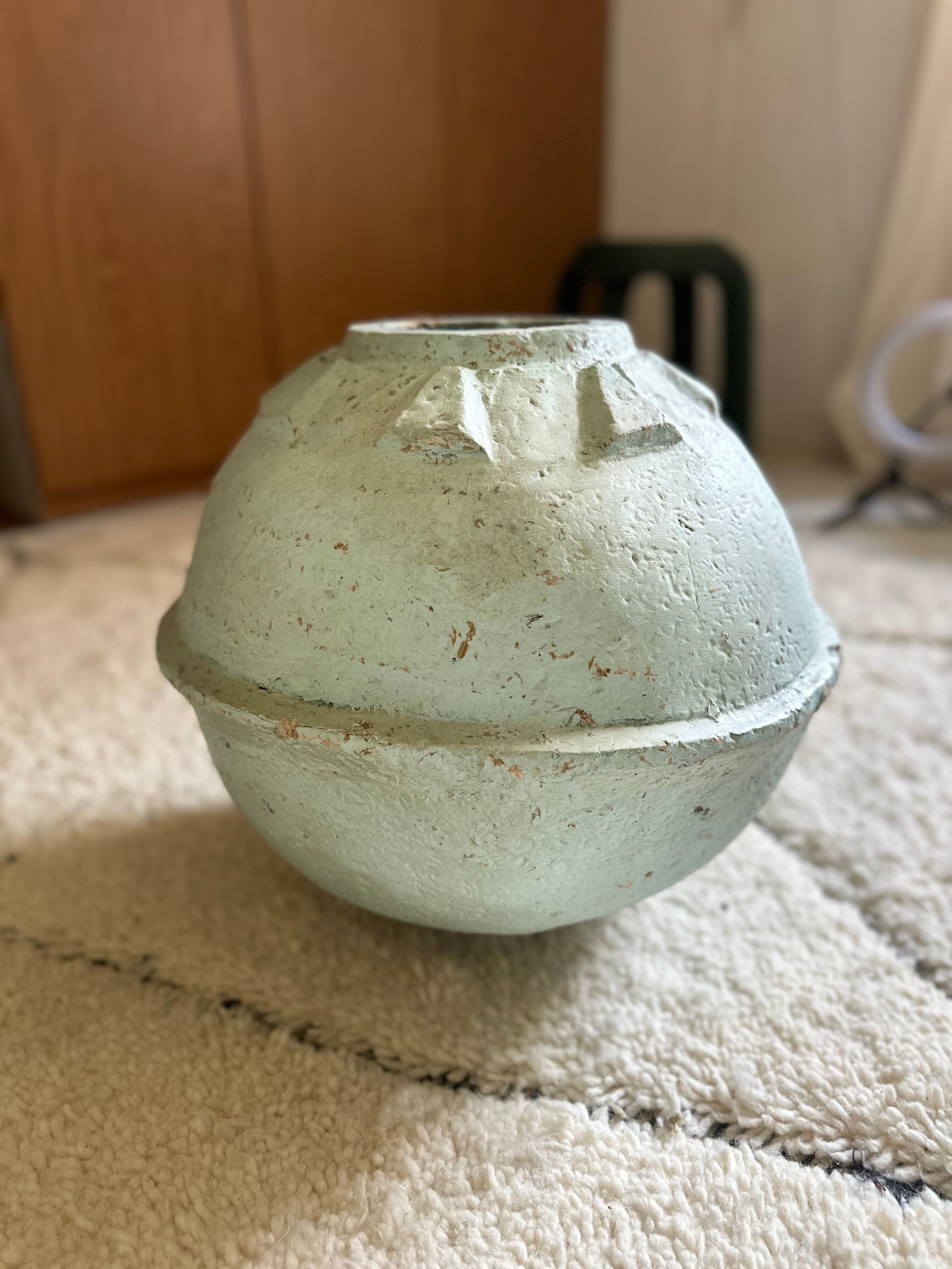 Paper mache jar