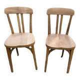 Set of 2 Bistro Chairs Stamped Stella 1950s