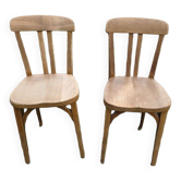 Set of 2 Bistro Chairs Stamped Stella 1950s