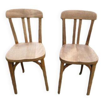 Set of 2 Bistro Chairs Stamped Stella 1950s
