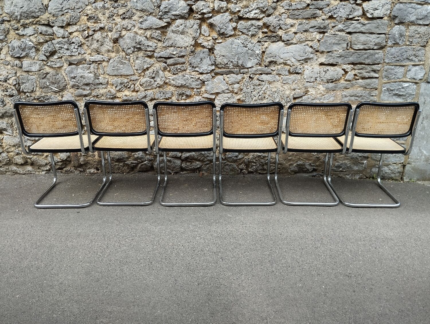 Cesca B32 Marcel Breuer chairs made in italy
