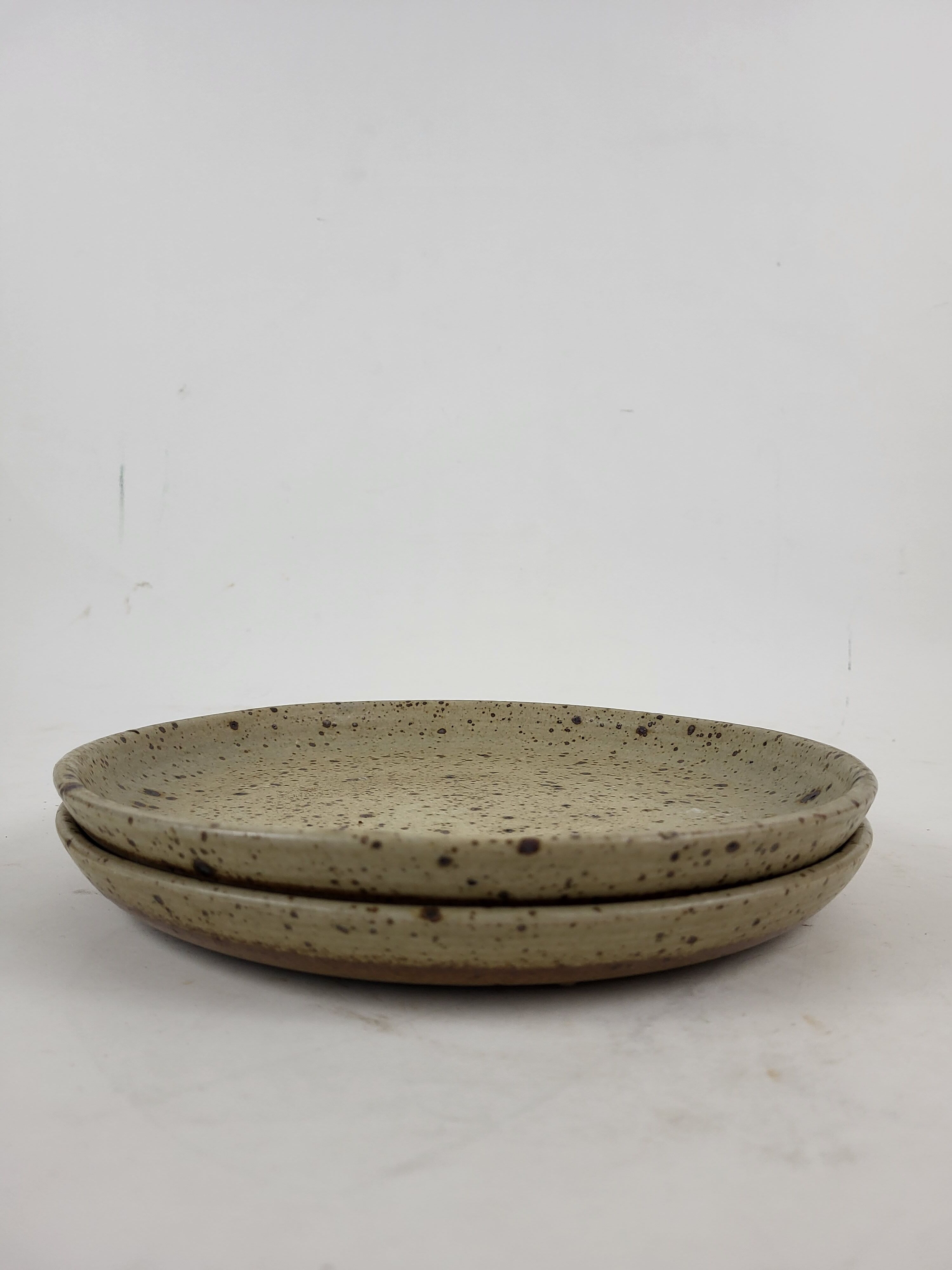 2 dishes in Puisaye pyrite stoneware