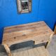 Bureau vintage vers 1920, table de ferme
