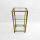 Pierre Vandel Étagère dorée sur roulettes Années 1970 Mid Century Hollywood Regency Shelving