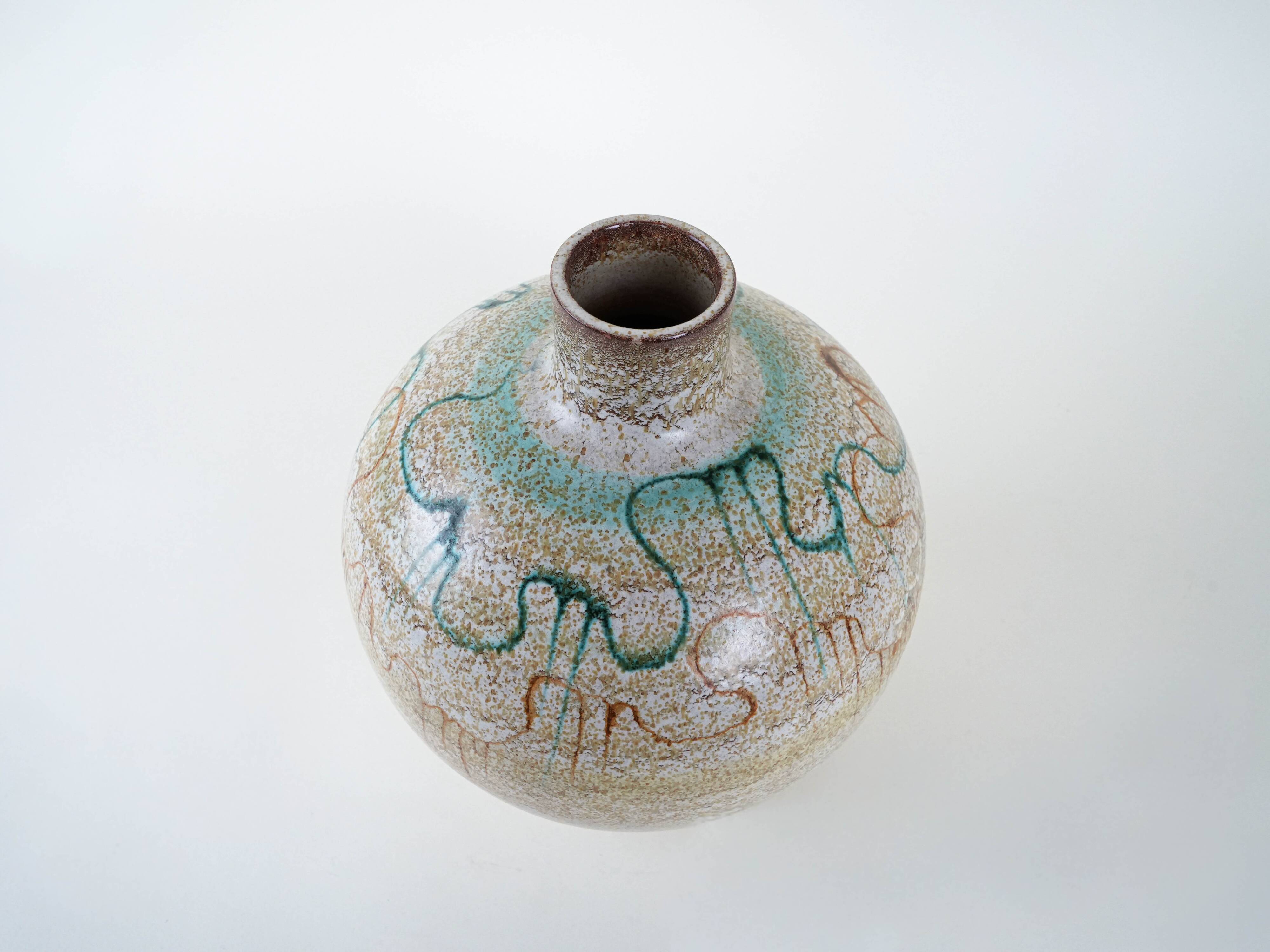 Ceramic vase, Italian design, 1960s, manufactured in Italy