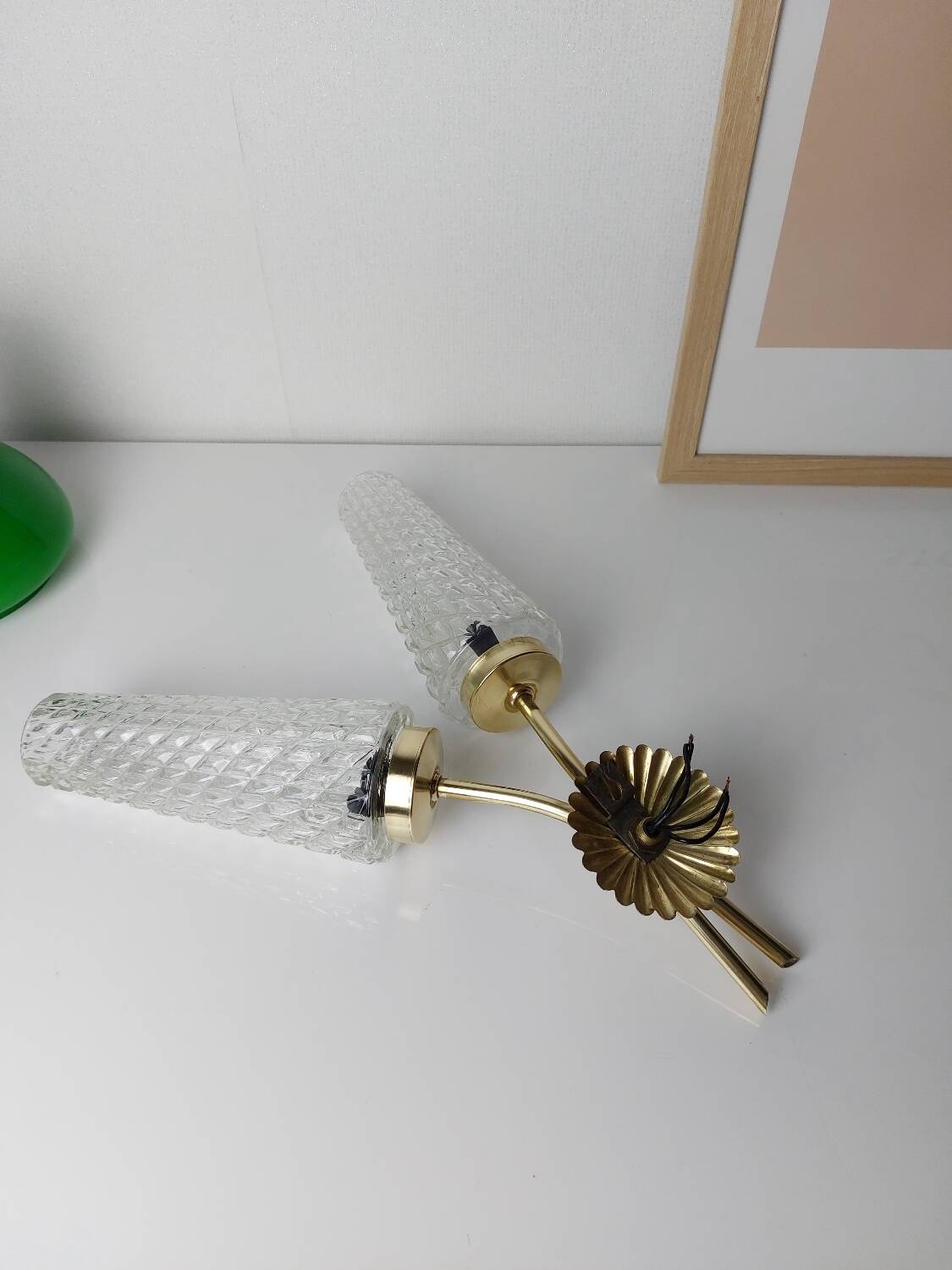 Vintage double wall light 60