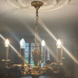Golden bronze chandelier