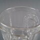 Faceted cup glass circa 1850, Napoleon III emperor, the empire is peace