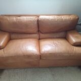 1970s leather sofa