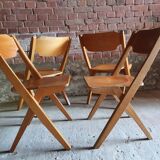 Set of four theatre chairs 1960
