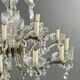 Large crystal chandelier with pendants, Louis XV style, 20th century.