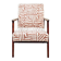 Vintage armchair in solid beech and ethnic jacquard from the 1970s.