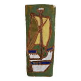 Ceramic plaque The Argonauts Vallauris I. Ferlet and F. Bourguet