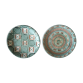 Plates flat ceramic Robert Picault 60s