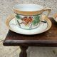 Old Japanese porcelain tea cups and saucers.