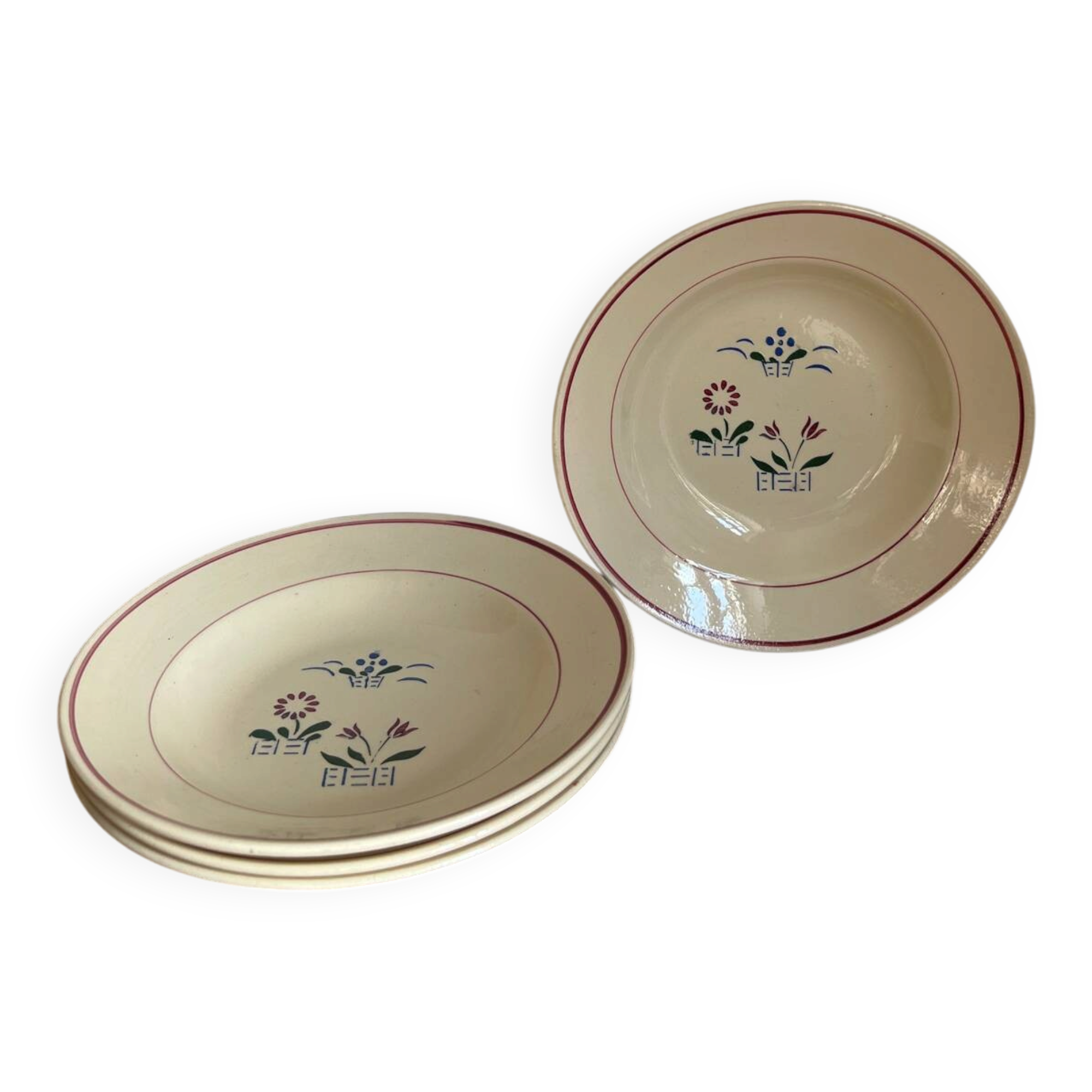 4 deep plates