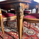 Table and 6 regency style chairs