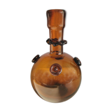 Brown blown glass decanter