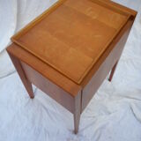 Scandinavian oak sewing basket