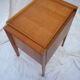Scandinavian oak sewing basket
