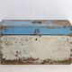 Small antique painted pine chest – Poland, around 1930
