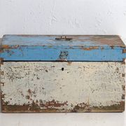 Small antique painted pine chest – Poland, around 1930