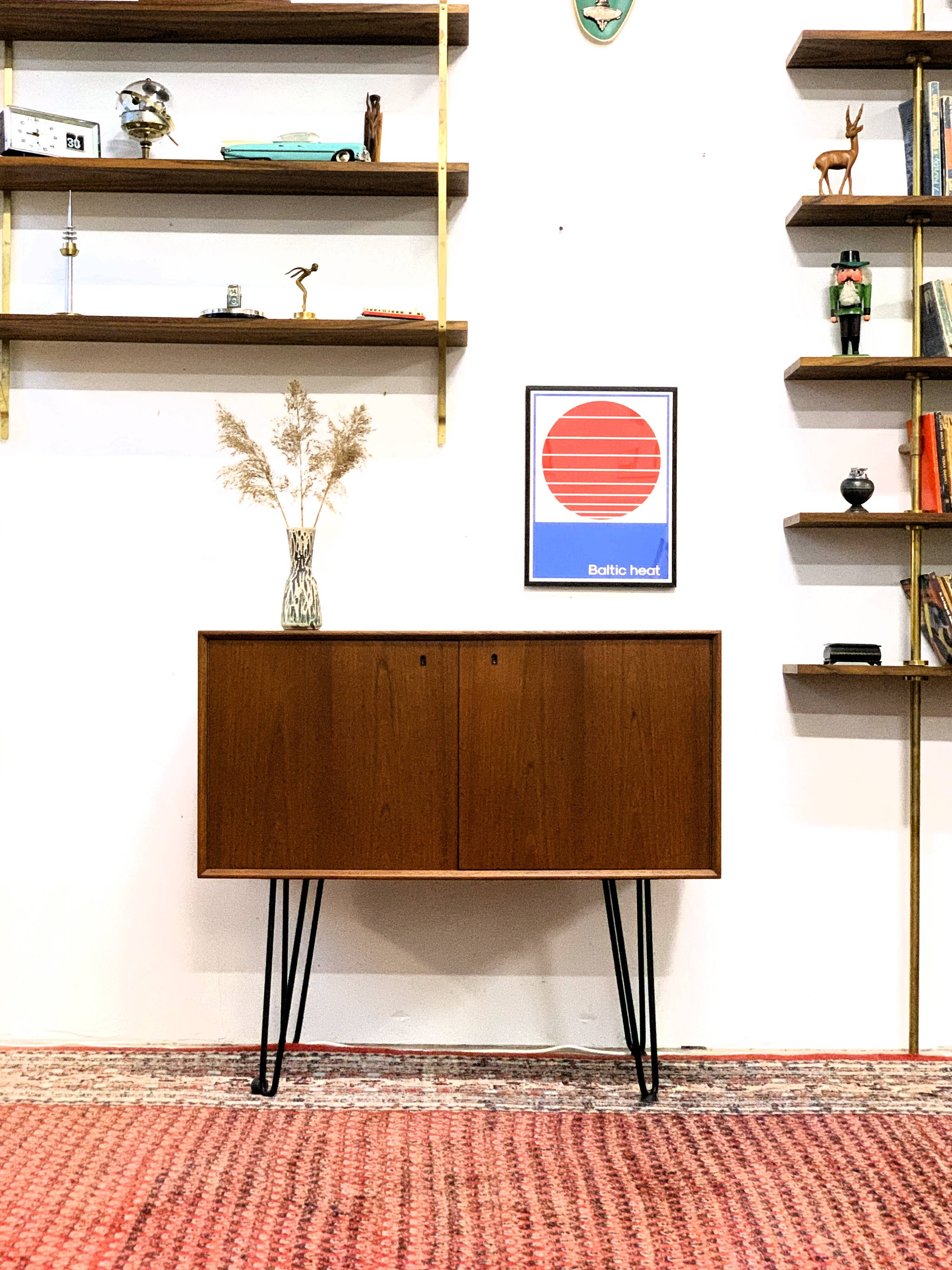 Teak cabinet, norway 1960s/70s, vintage, mid-c modern