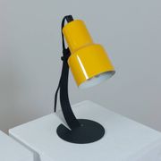 A pair of well-designed minimalist bedside lamps.