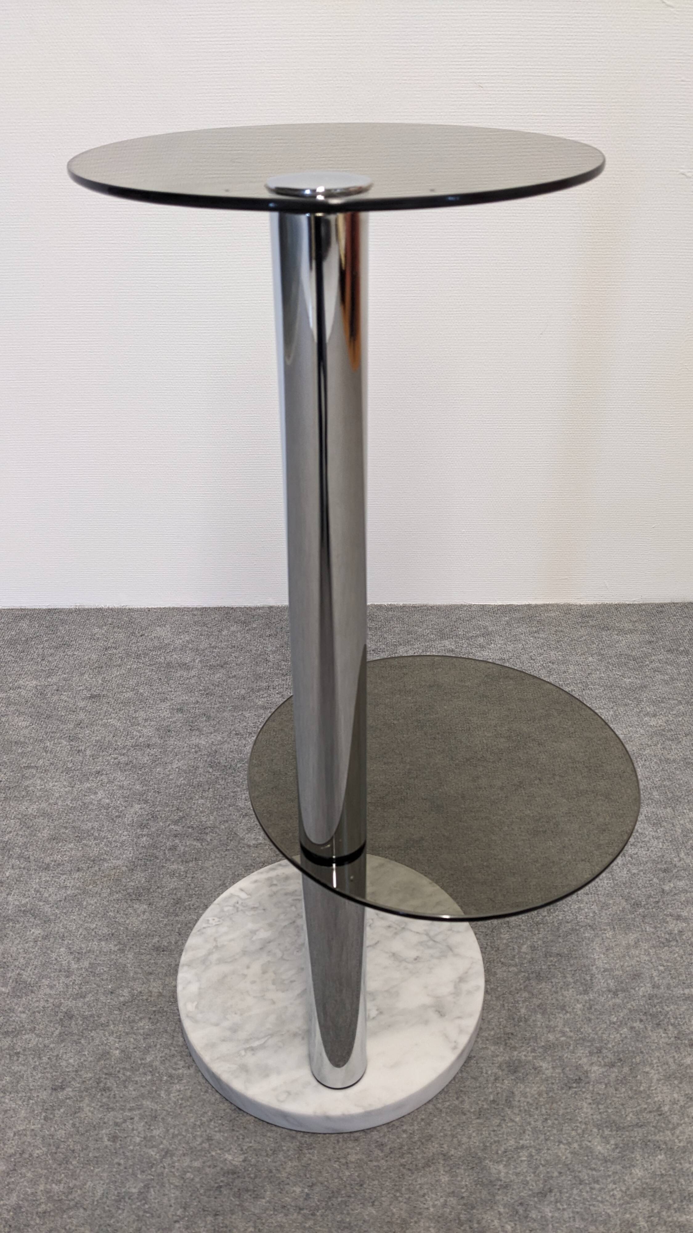 Space age side table or end table, France circa 1970.