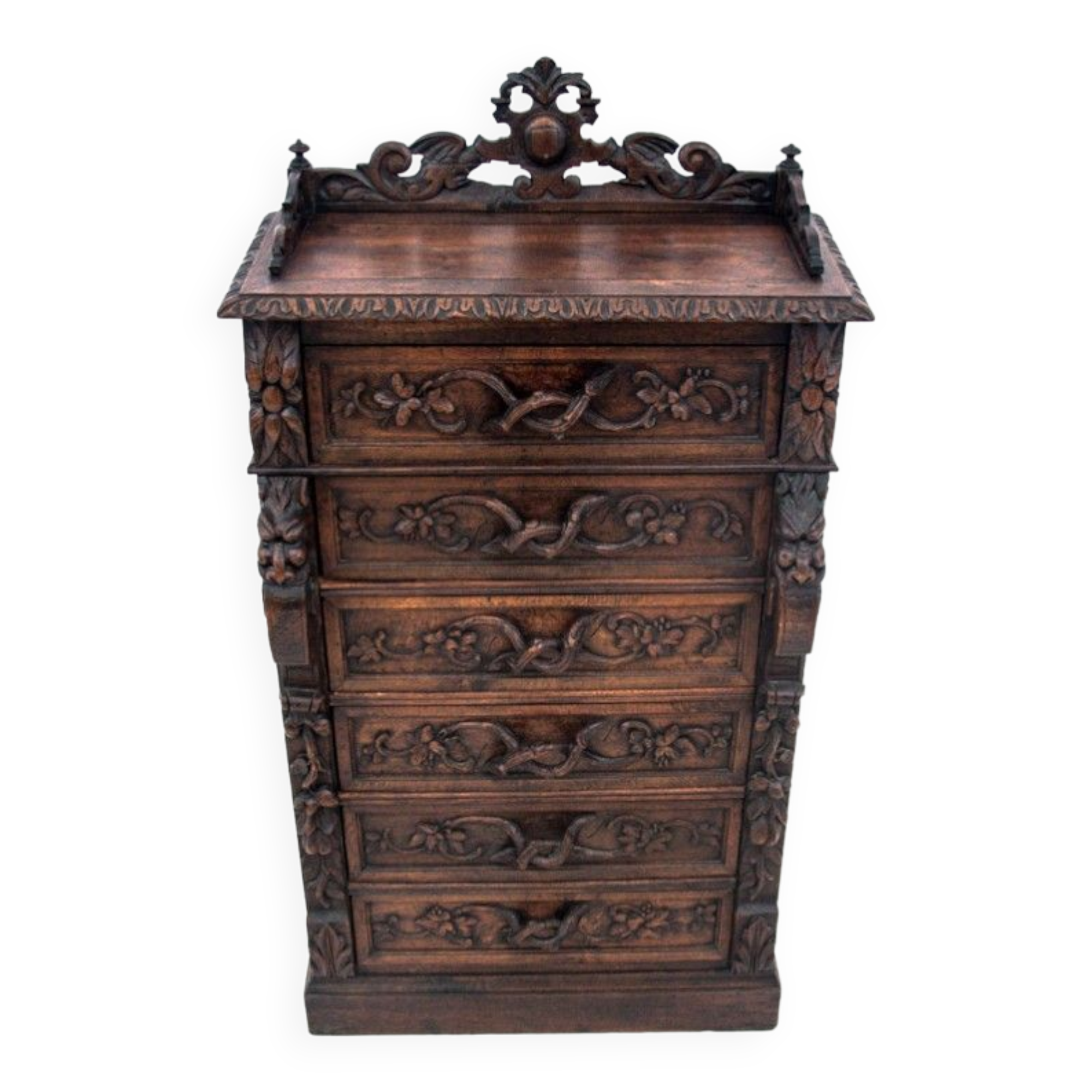 Antique chest of drawers, France, mid 19th century.