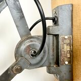 Grey Industrial Scissor Wall Lamp from Elektroinstala, 1960s