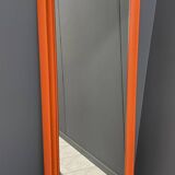 XXL orange Quadro mirror by Schönbuch 1970s