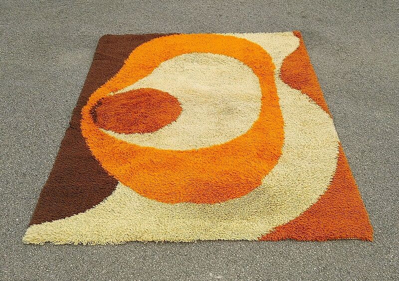 Vintage carpet 1970, desso, wool, holland design