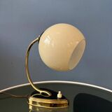 Mid-century art deco style opaline glass wall sconce or desk lamp