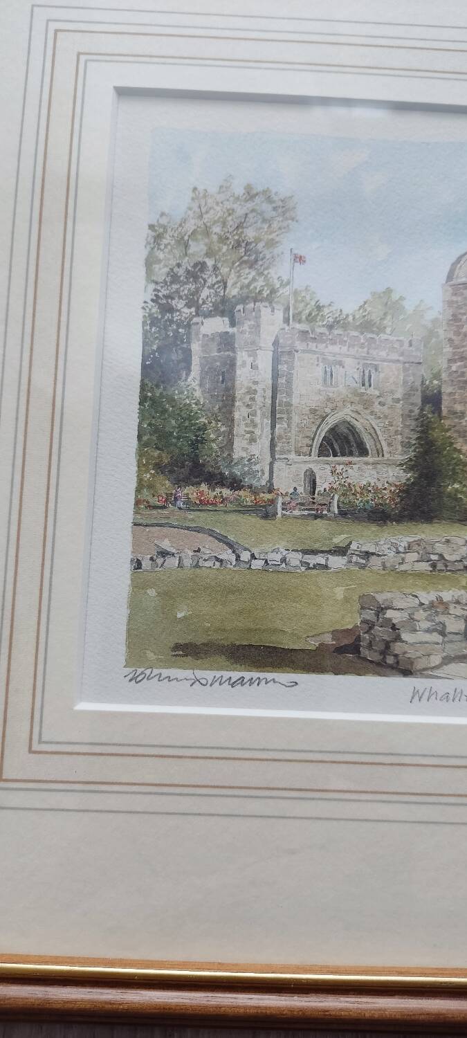 "Whalley Abbey Framed Painting - Signed Limited Edition (Philip & Glyn)