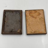 Wooden frame duo with relief