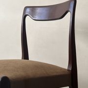 Scandinavian chair in teak & velvet by Niels Otto Moller, Denmark 1950