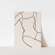 4 giclee prints. Figures wall art set of four, A3